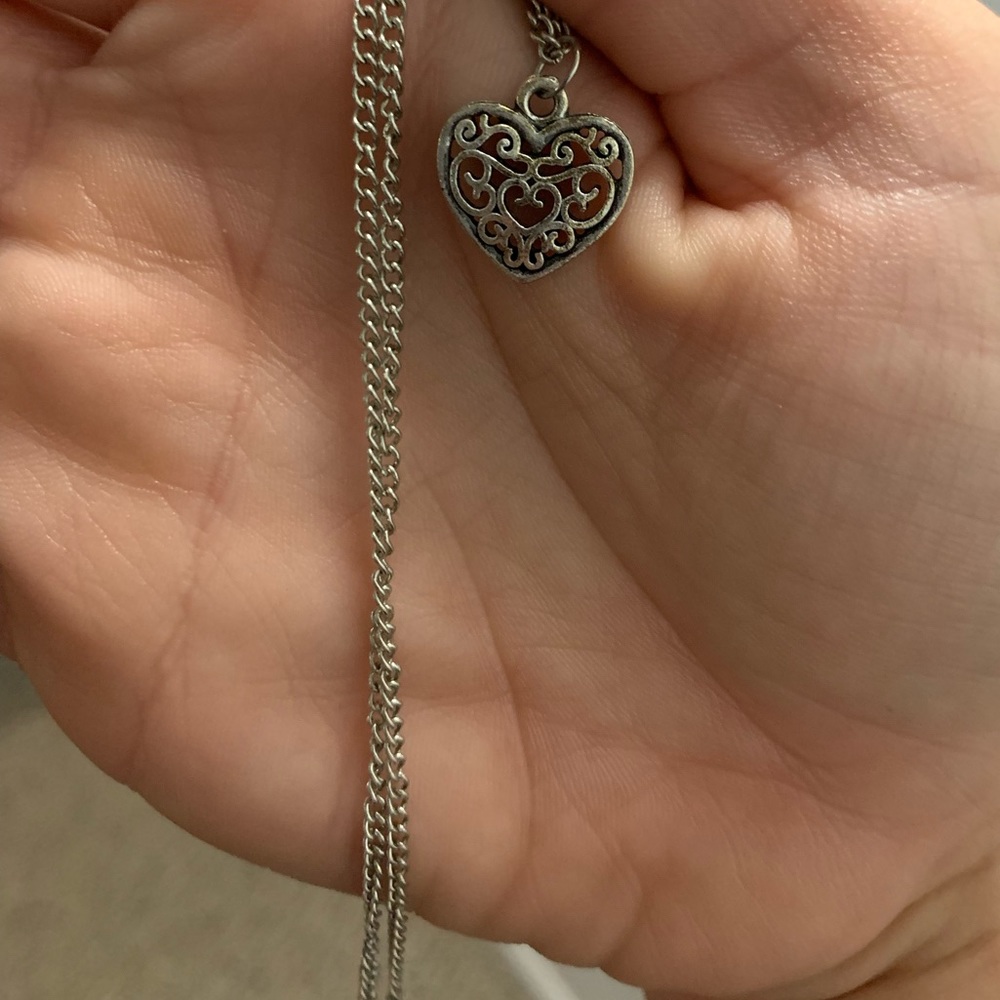 Cut out heart necklace